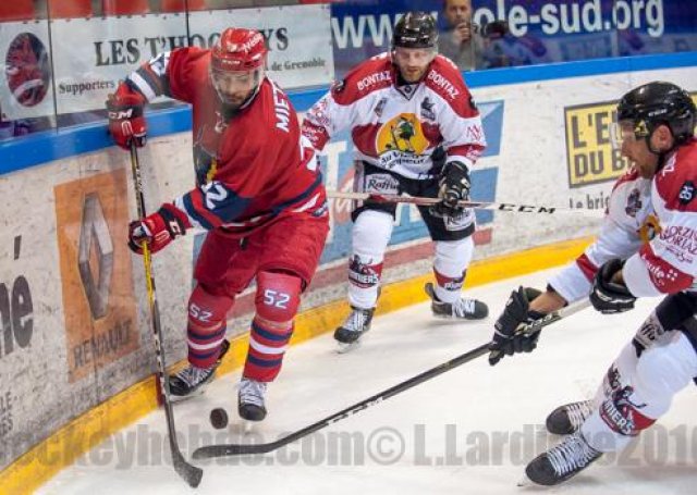 Photo hockey match Grenoble  - Chamonix / Morzine le 10/09/2016
