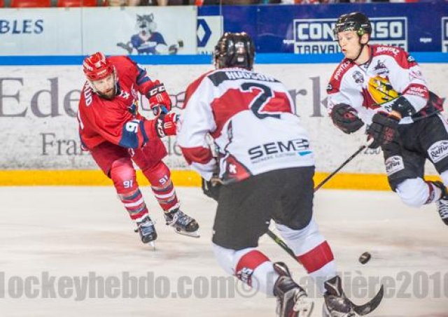 Photo hockey match Grenoble  - Chamonix / Morzine le 10/09/2016