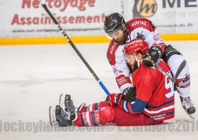 Photo hockey match Grenoble  - Chamonix / Morzine le 10/09/2016