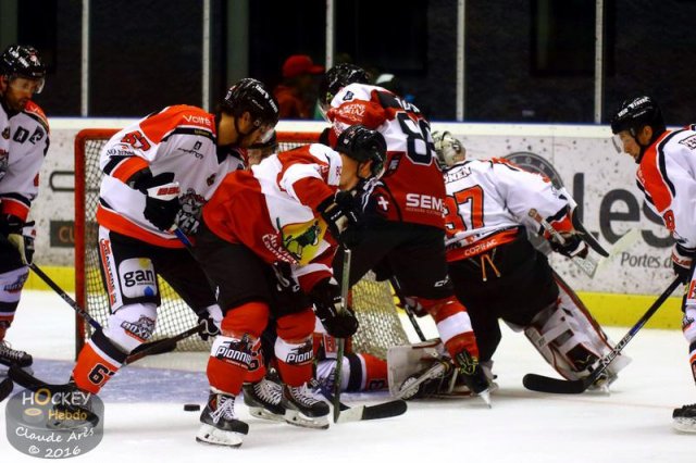 Photo hockey match Chamonix / Morzine - Bordeaux le 16/09/2016