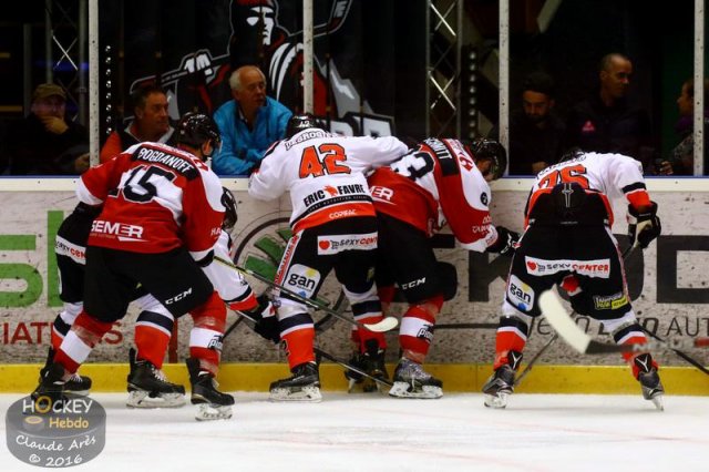 Photo hockey match Chamonix / Morzine - Bordeaux le 16/09/2016