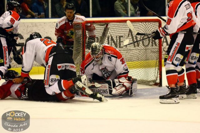 Photo hockey match Chamonix / Morzine - Bordeaux le 16/09/2016