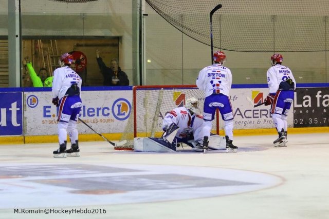 Photo hockey match Rouen - Lyon le 20/09/2016