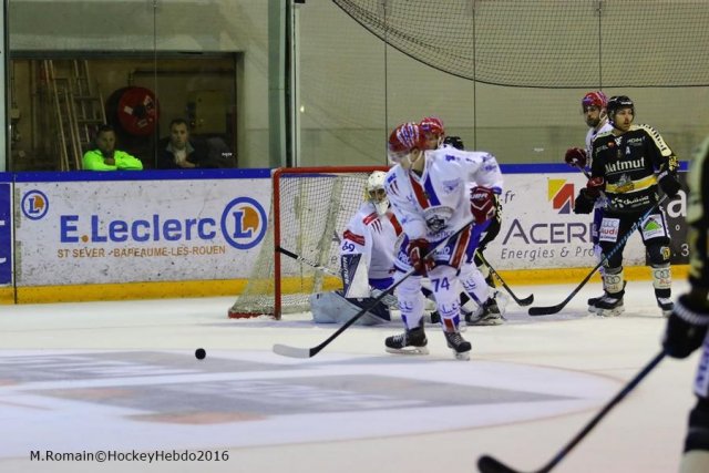 Photo hockey match Rouen - Lyon le 20/09/2016