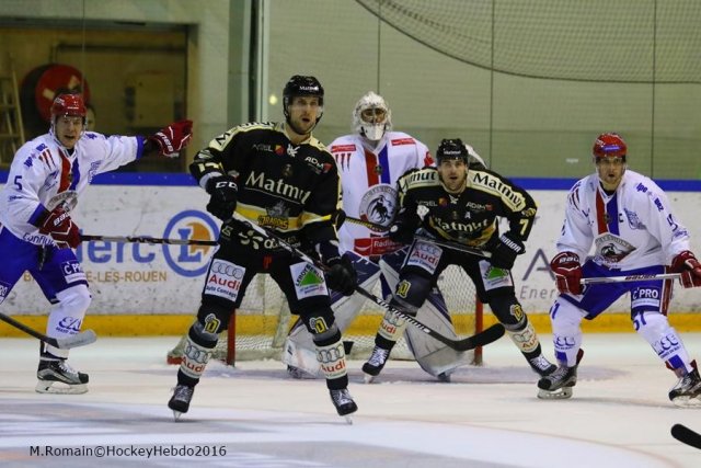 Photo hockey match Rouen - Lyon le 20/09/2016