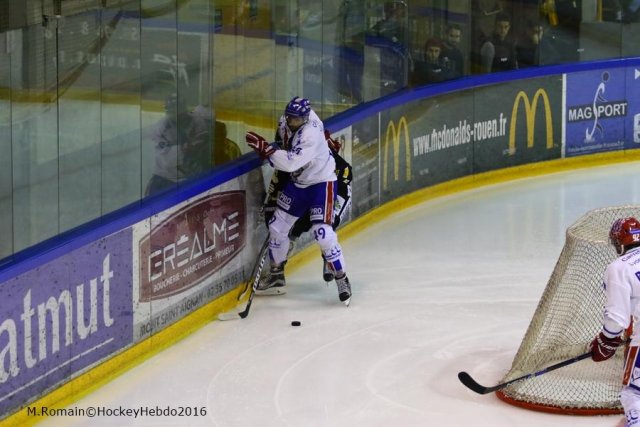 Photo hockey match Rouen - Lyon le 20/09/2016