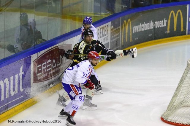 Photo hockey match Rouen - Lyon le 20/09/2016