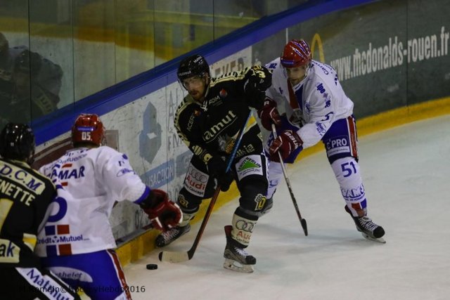 Photo hockey match Rouen - Lyon le 20/09/2016