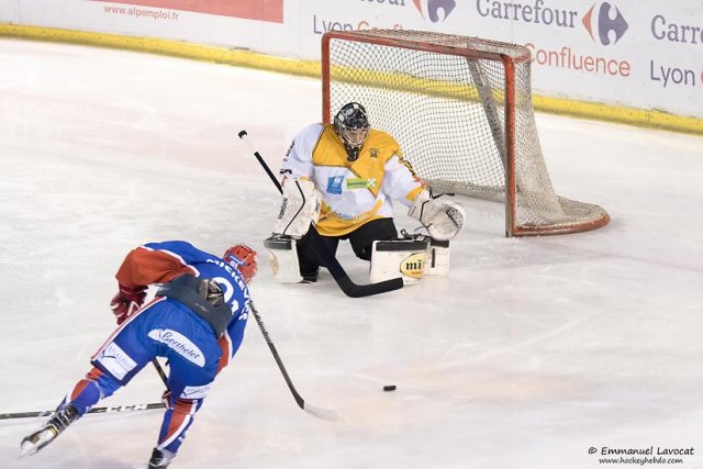 Photo hockey match Lyon - Strasbourg  le 23/09/2016