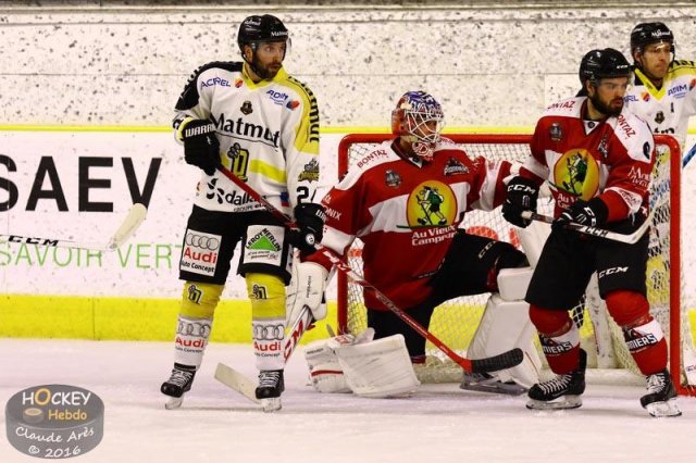 Photo hockey match Chamonix / Morzine - Rouen le 23/09/2016