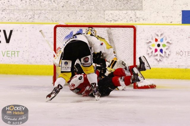 Photo hockey match Chamonix / Morzine - Rouen le 23/09/2016