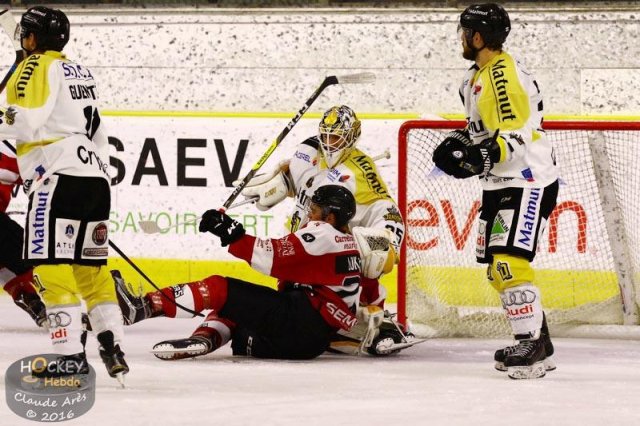 Photo hockey match Chamonix / Morzine - Rouen le 23/09/2016