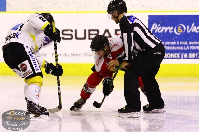 Photo hockey match Chamonix / Morzine - Rouen le 23/09/2016