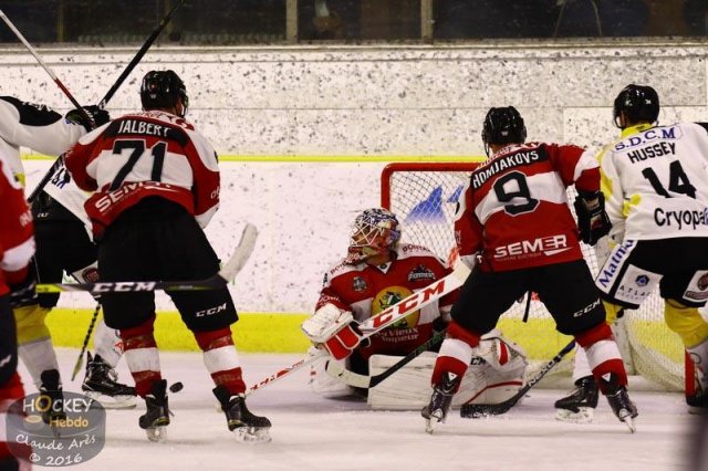 Photo hockey match Chamonix / Morzine - Rouen le 23/09/2016