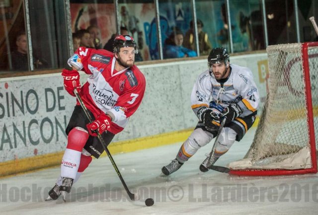 Photo hockey match Briançon  - Brest  le 24/09/2016