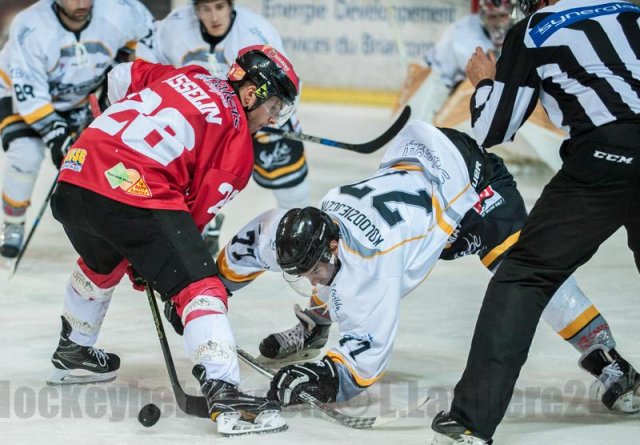 Photo hockey match Briançon  - Brest  le 24/09/2016