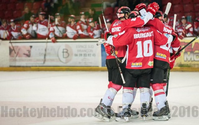 Photo hockey match Briançon  - Brest  le 24/09/2016