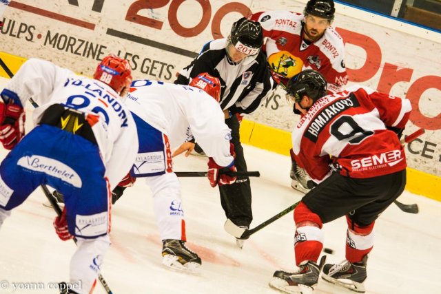 Photo hockey match Chamonix / Morzine - Lyon le 27/09/2016