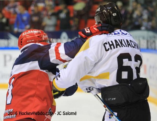 Photo hockey match Grenoble  - Rouen le 27/09/2016