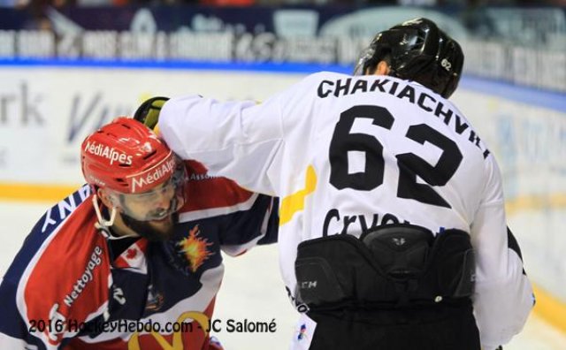 Photo hockey match Grenoble  - Rouen le 27/09/2016