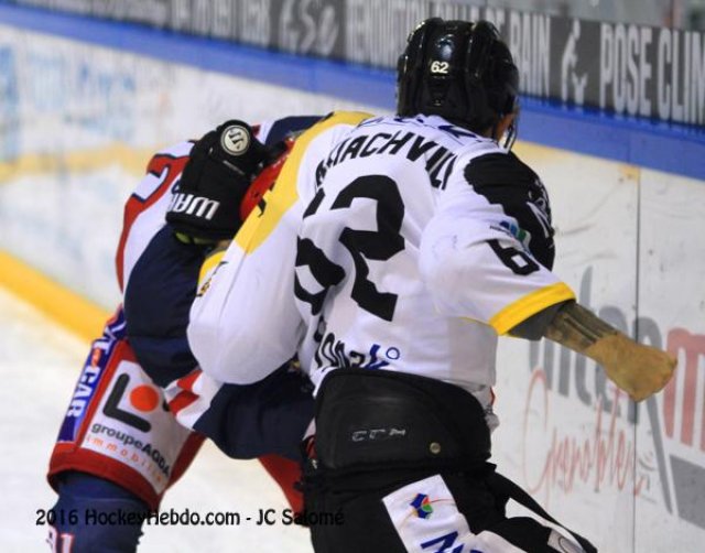 Photo hockey match Grenoble  - Rouen le 27/09/2016