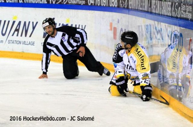 Photo hockey match Grenoble  - Rouen le 27/09/2016