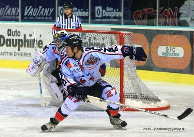 Photo hockey match Grenoble  - Angers  le 30/01/2008