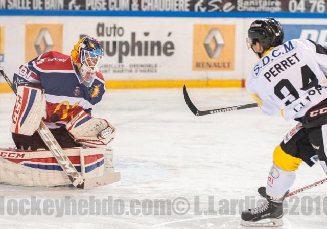 Photo hockey match Grenoble  - Rouen le 27/09/2016