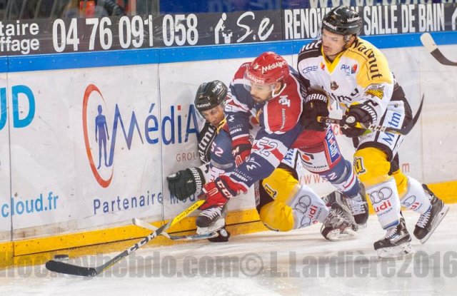 Photo hockey match Grenoble  - Rouen le 27/09/2016