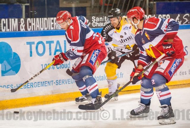 Photo hockey match Grenoble  - Rouen le 27/09/2016