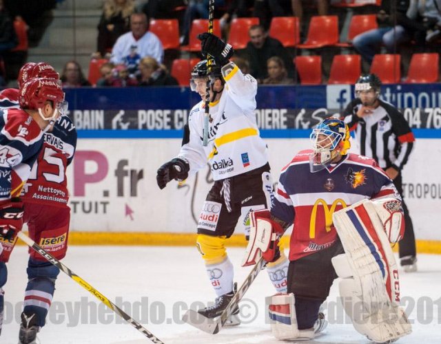 Photo hockey match Grenoble  - Rouen le 27/09/2016