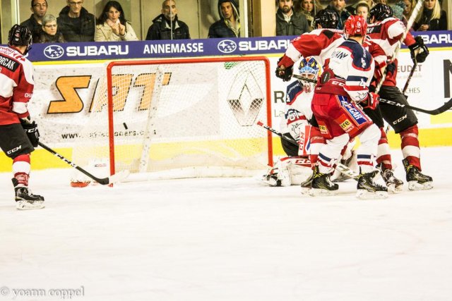Photo hockey match Chamonix / Morzine - Grenoble  le 07/10/2016