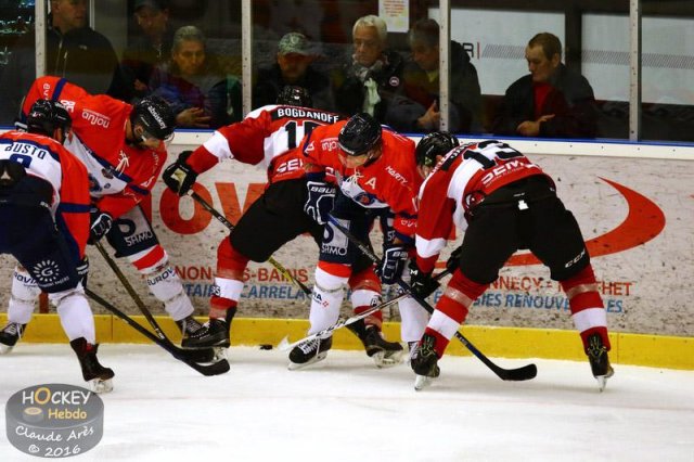 Photo hockey match Chamonix / Morzine - Angers  le 11/10/2016
