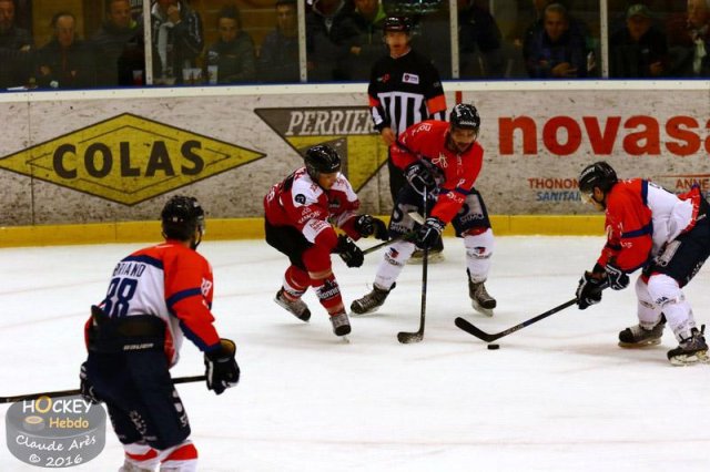 Photo hockey match Chamonix / Morzine - Angers  le 11/10/2016