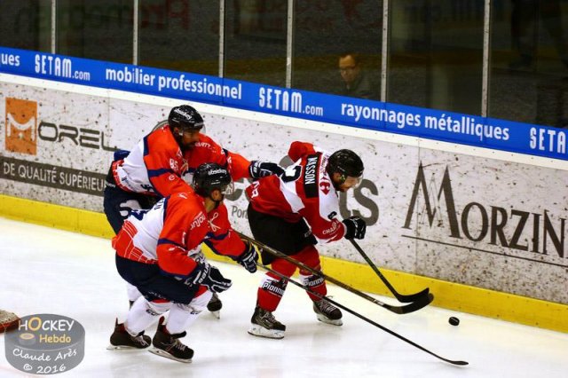 Photo hockey match Chamonix / Morzine - Angers  le 11/10/2016