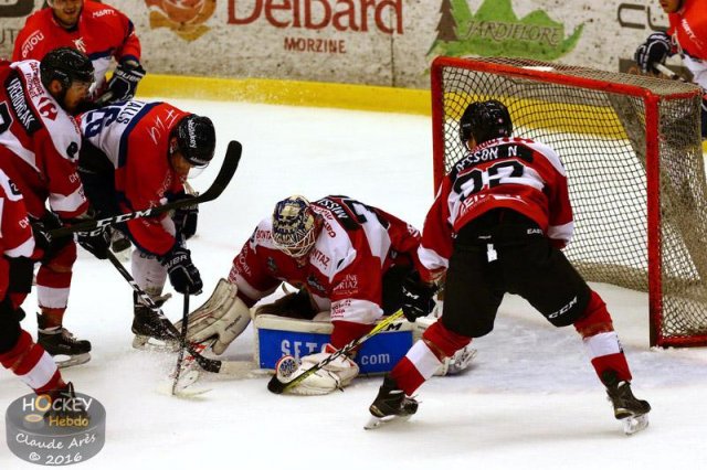 Photo hockey match Chamonix / Morzine - Angers  le 11/10/2016
