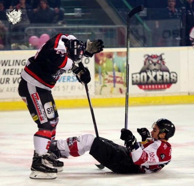 Photo hockey match Bordeaux - Chamonix / Morzine le 15/10/2016