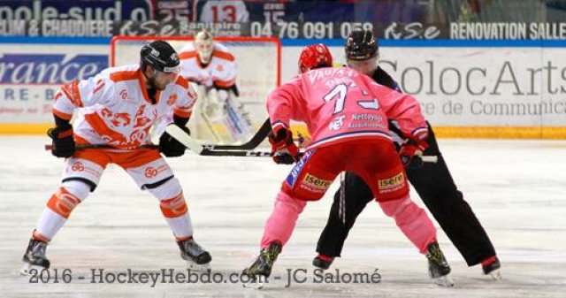 Photo hockey match Grenoble  - Epinal  le 18/10/2016