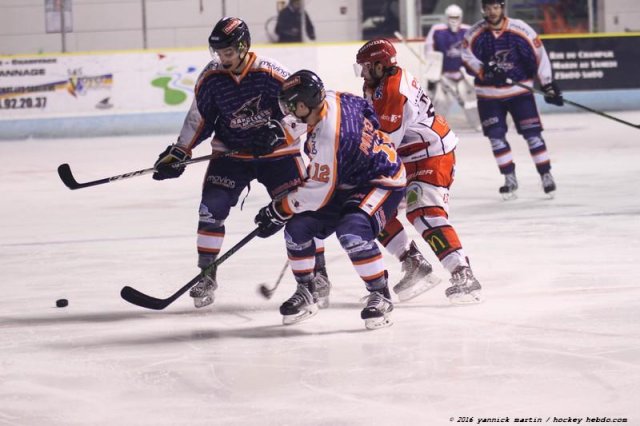 Photo hockey match Clermont-Ferrand - Cholet  le 15/10/2016