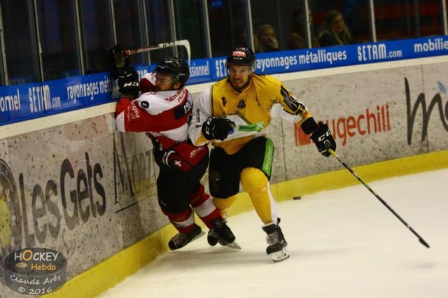 Photo hockey match Chamonix / Morzine - Strasbourg  le 23/10/2016