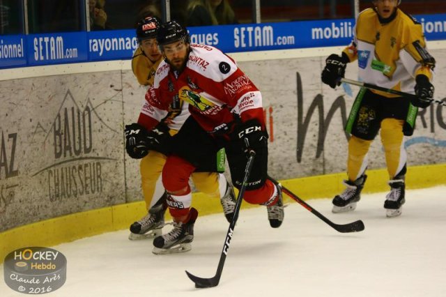 Photo hockey match Chamonix / Morzine - Strasbourg  le 23/10/2016