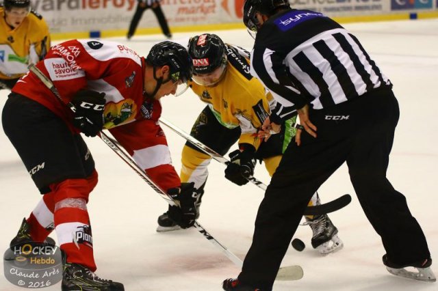 Photo hockey match Chamonix / Morzine - Strasbourg  le 23/10/2016