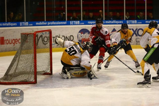 Photo hockey match Chamonix / Morzine - Strasbourg  le 23/10/2016