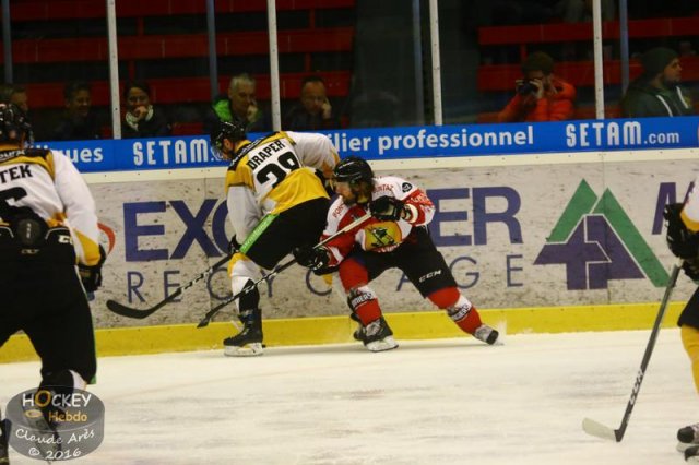 Photo hockey match Chamonix / Morzine - Strasbourg  le 23/10/2016