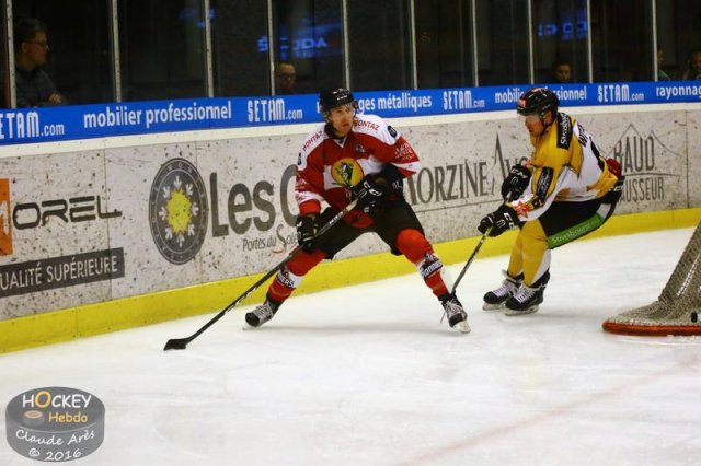 Photo hockey match Chamonix / Morzine - Strasbourg  le 23/10/2016