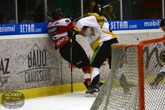 Photo hockey match Chamonix / Morzine - Strasbourg  le 23/10/2016