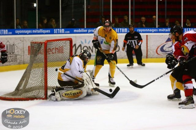 Photo hockey match Chamonix / Morzine - Strasbourg  le 23/10/2016