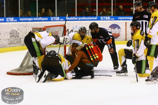 Photo hockey match Chamonix / Morzine - Strasbourg  le 23/10/2016