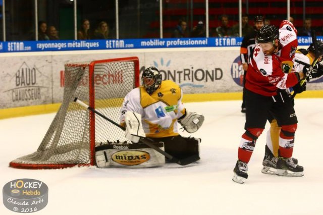 Photo hockey match Chamonix / Morzine - Strasbourg  le 23/10/2016