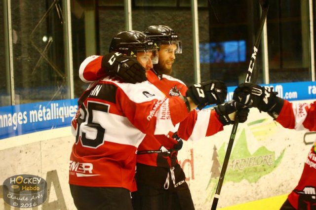 Photo hockey match Chamonix / Morzine - Strasbourg  le 23/10/2016